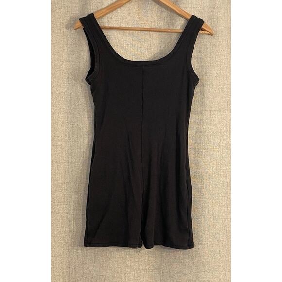 Skims Cotton Rib One Piece Tank Romper Shorts Bodysuit Size X-Large - Picture 4 of 5